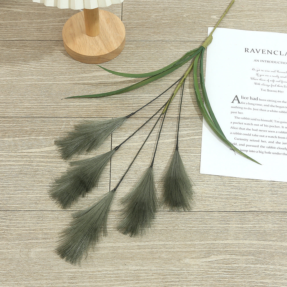 5 künstliche Pampasgras-Stiele, 50 cm, moderne Deko für Hochzeiten & Wohnaccessoires
