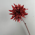Künstliche Chrysantheme aus PU, einzelner Stiel mit 20 cm Blüte, 62 cm hoch, für Hochzeiten, Büro und Innendekoration