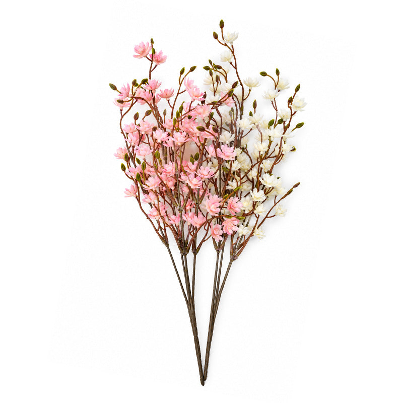 Künstlicher Kirschblüten-Busch 46 cm, PE, für Hochzeit, Hotel, Laden, Innen- und Außendekoration