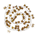 Künstliche Herbst-Ahornblatt-Girlande, Rankgirlande aus Kunstseide-Stoff, 12 Stück je Pack, für Innen und Außen, Herbstdeko