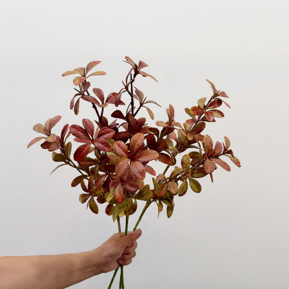 Künstliches Eukalyptus-Blattbusch, Kunststoff, 1 Stück als Zweigbund, 60 cm, für Hochzeit, Hotel und Heimdeko