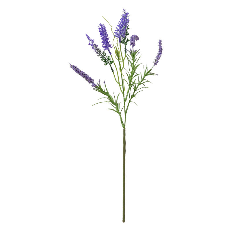 Künstlicher Lavendelstrauß, 6 Stiele mit 36 Blüten, 47 cm, für Hochzeit, Dekoration, Schaufenster