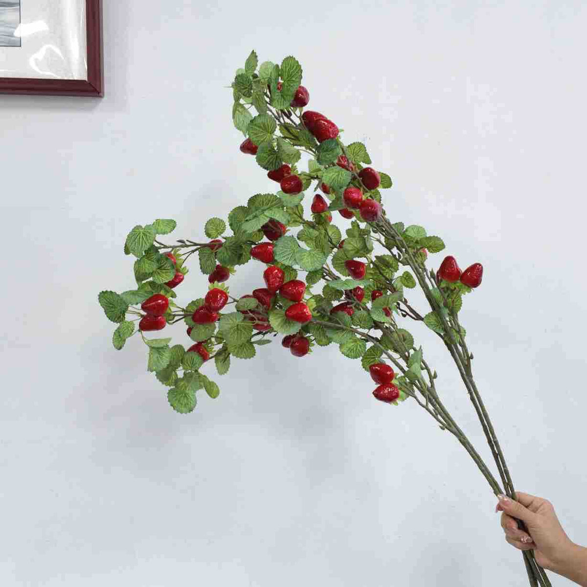 Künstliche Wildbeeren-Zweige, 90 cm, Dekoration für Hochzeit, Innenraum, Floristik