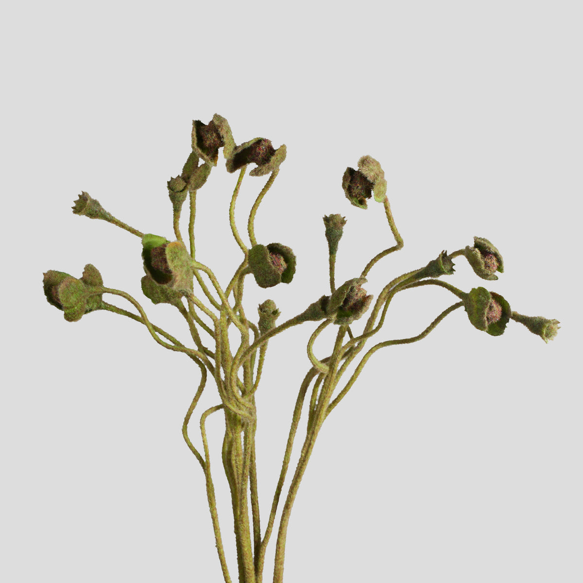 Künstliche Mohnblume, Mohnkapsel-Bündel mit mehreren Köpfen, Kunstseide-Stoff, Hochzeit, Hotel und Heimdeko