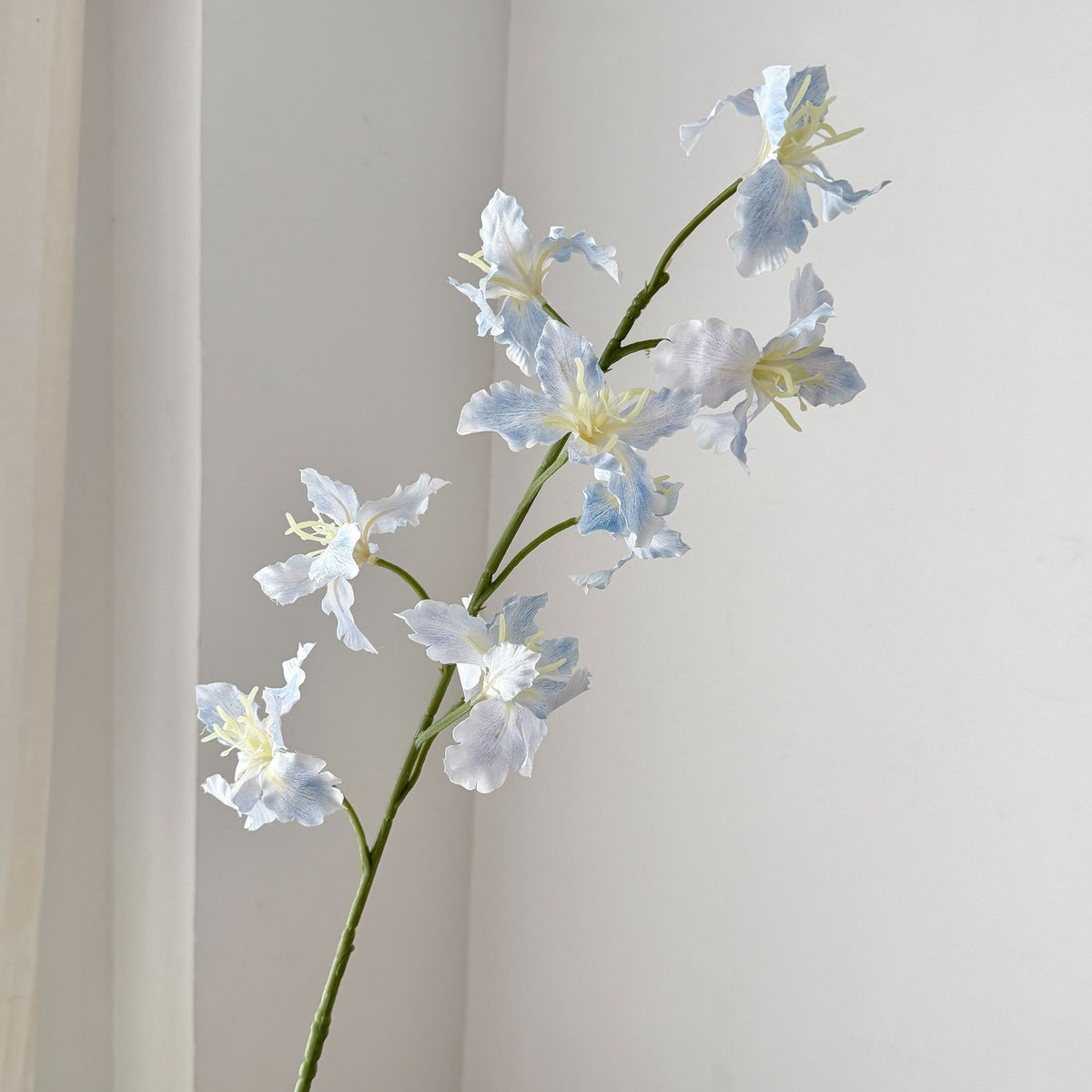 Künstliche Irisblüten, 9-blütiger Busch, 94 cm Höhe, aus Seidenstoff, für Hochzeiten und Innendekoration