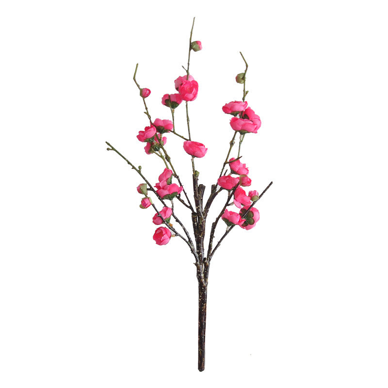 Künstliche Chimonanthus-Pracht (Wintersüß) Blüten, einzelner Stiel mit 26 Blüten, 48 cm, Seidenstoff, für Hochzeiten und Innendekoration
