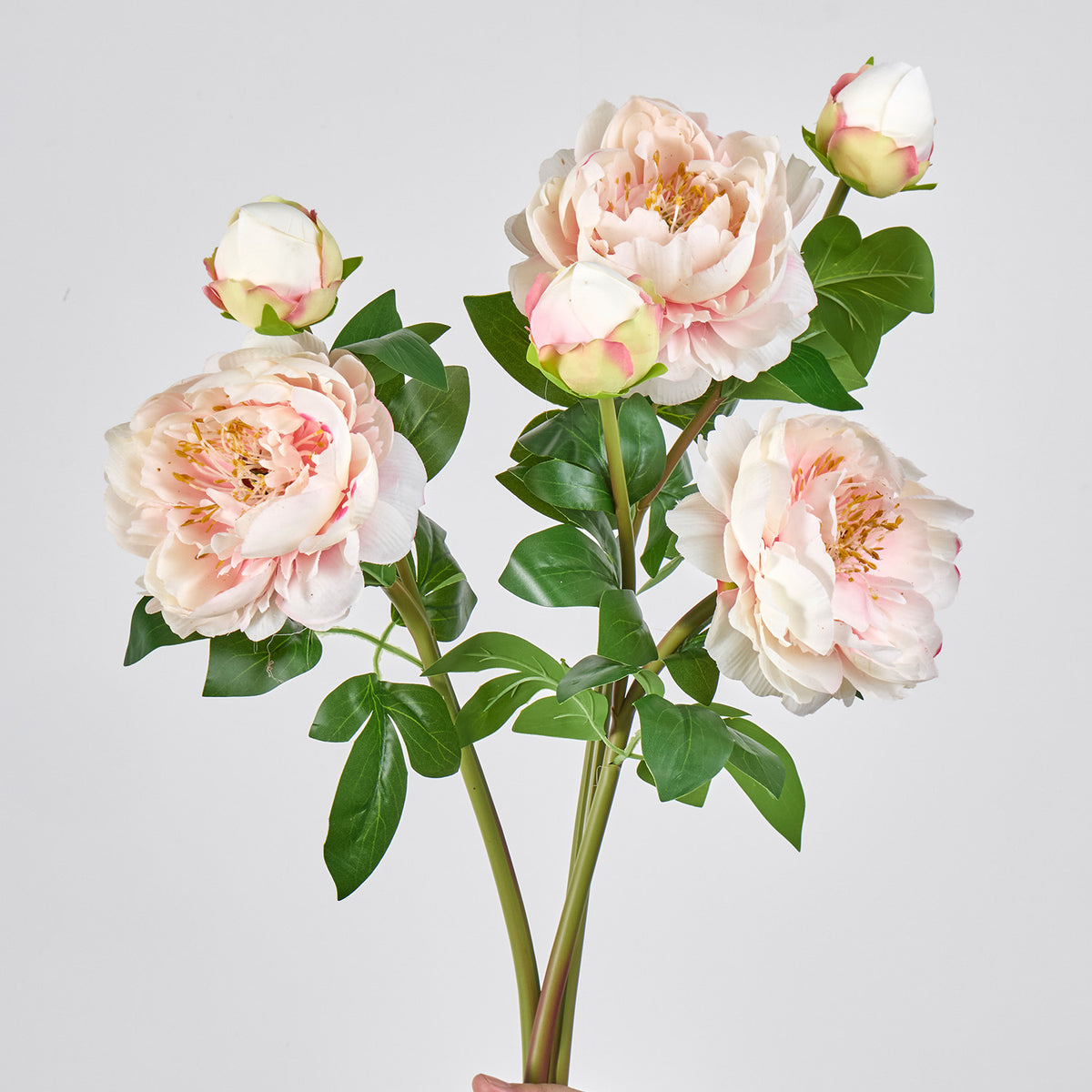 Künstliche Pfingstrose, 2 Blüten, 66 cm, Seidenstoff, für Hochzeit, Dekoration, Gewerbe, Innenraum