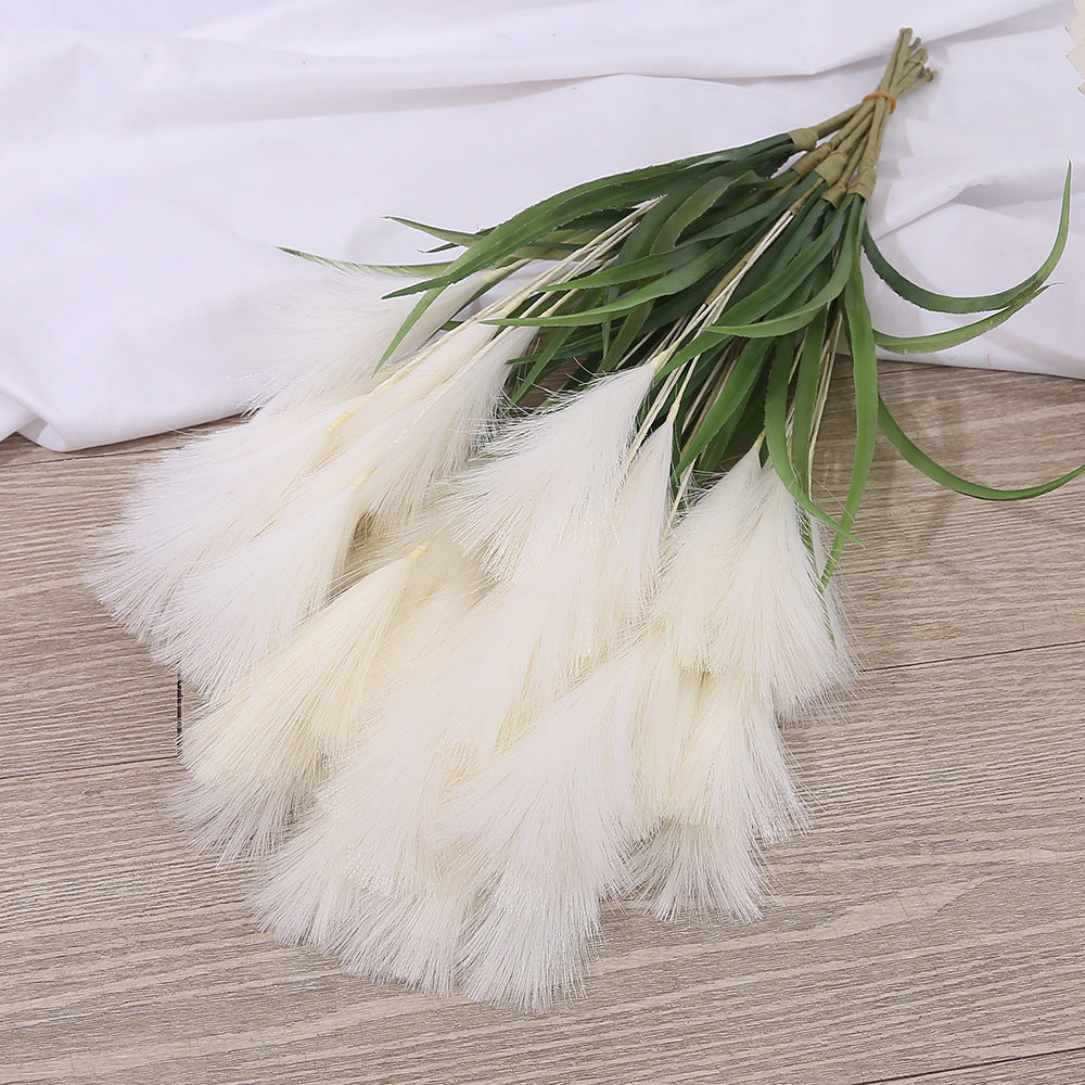 5 künstliche Pampasgras-Stiele, 50 cm, moderne Deko für Hochzeiten & Wohnaccessoires
