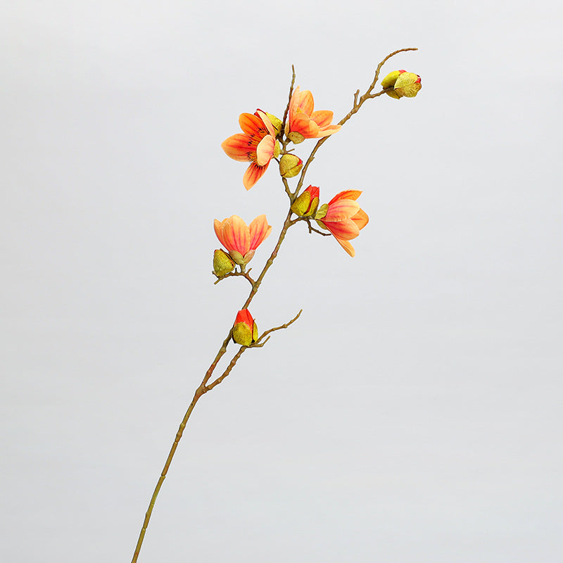 Künstliche Baumwollblüte, Einzelner Stiel mit 11 Blüten, 90 cm lang, für Innendekoration, Hochzeiten und kommerzielle Räume