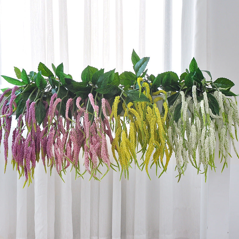 Künstliche Trauerweide (Soleirolia) mit 15 Blüten, 85 cm Länge, für Hochzeiten und Innendekoration