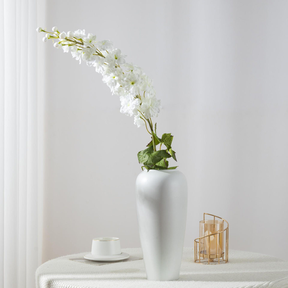 115 cm künstliche Rittersporn-Blüten aus Seidenstoff, moderne Deko für Hochzeiten und Gewerbe