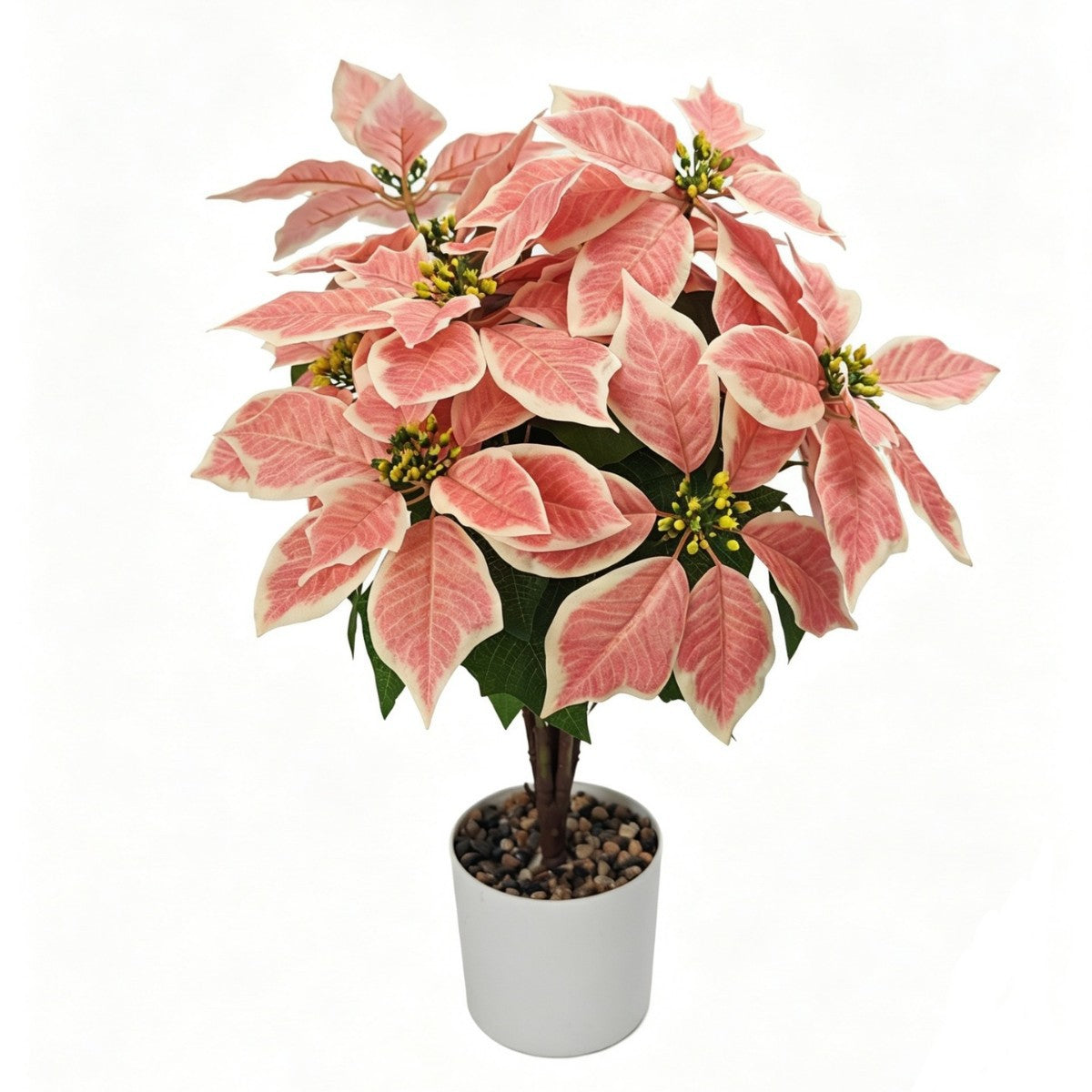 58 cm künstliche Weihnachtssterne, 12 Blüten, aus Seidenstoff, für Hochzeiten, Weihnachten und Dekoration