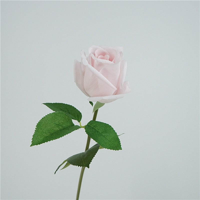 Künstliche Rose, einzelne Stiel mit 1 Blüte (47 cm), Seidenstoff, modern, für Hochzeit, Dekoration, Büro