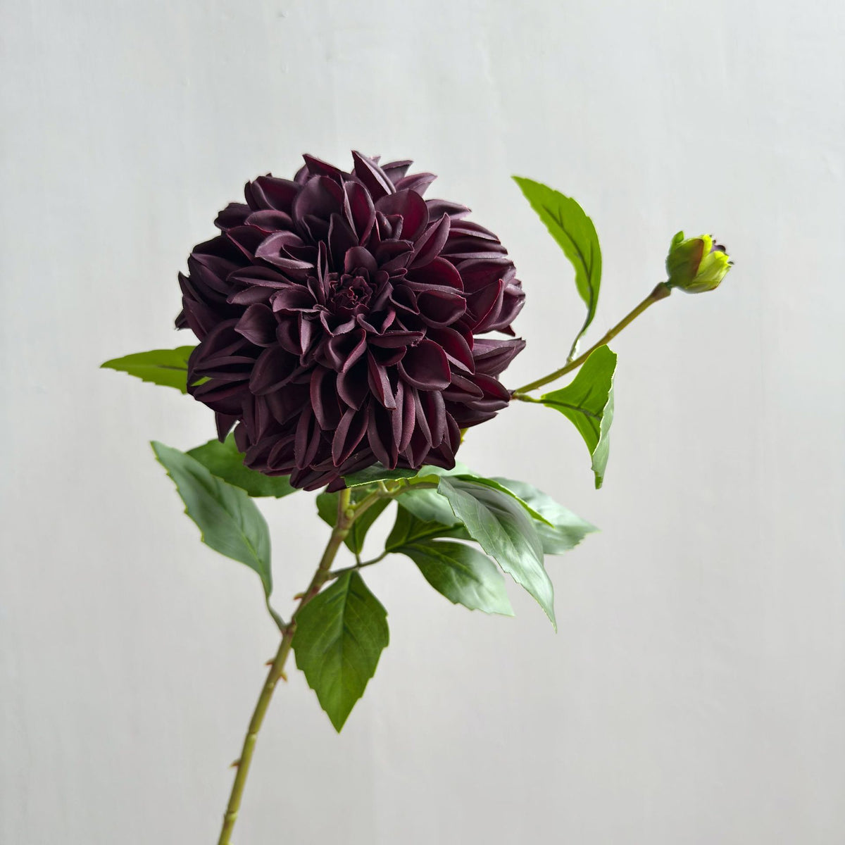 Künstliche Dahlien & Gänseblümchen, 66 cm hoch, 2 Blütenköpfe à 14 cm, aus seidenartigem Polyesterstoff, für Innendekoration