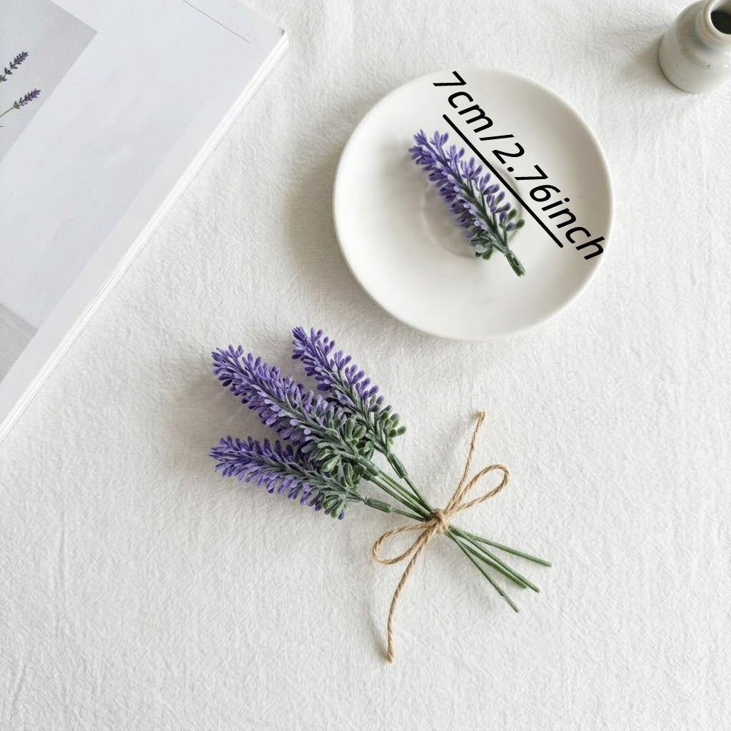 50er Pack Kunststoff Lavendelblüten, je 10 cm, für Hochzeiten, Dekoration, Innen- und Außenbereich