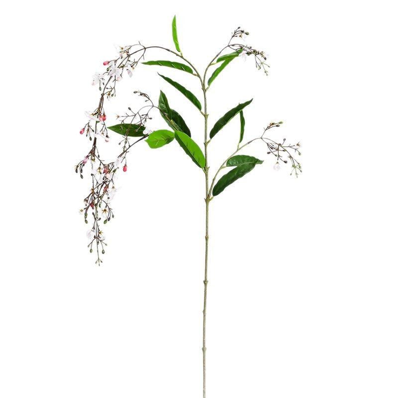 Künstliche Jasmin-Ranke, 120 cm Länge, aus seidenähnlichem Polyester, für Innenraumdekoration, Hochzeiten und Gewerberäume