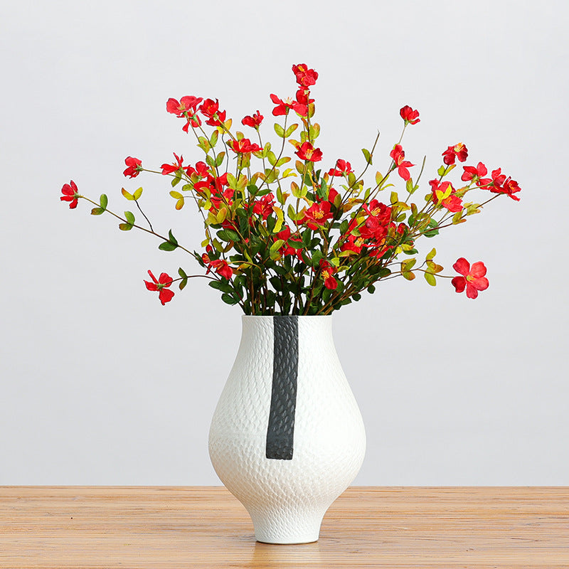 Rustikaler Wildblumen-Strauß aus Seidenstoff, 18 Blüten, 50 cm hoch, für Hochzeit, Dekoration, Büro