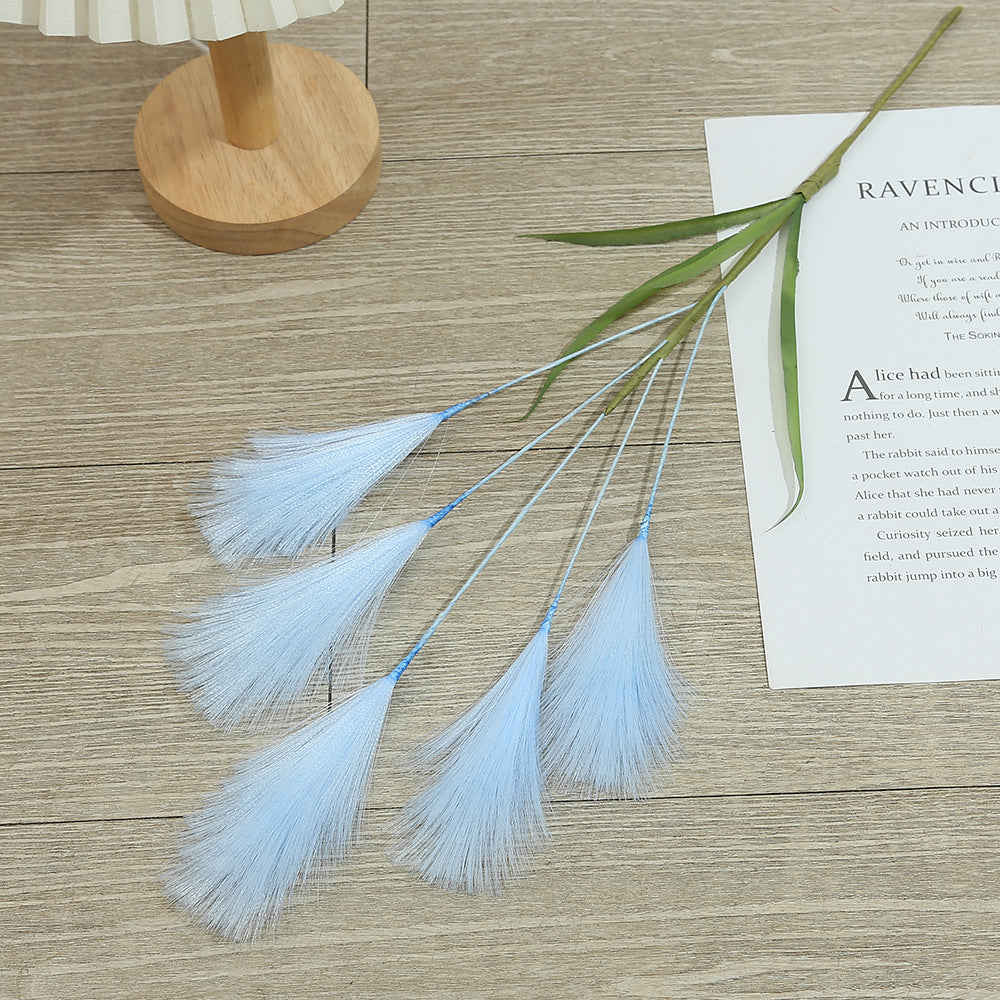 5 künstliche Pampasgras-Stiele, 50 cm, moderne Deko für Hochzeiten & Wohnaccessoires