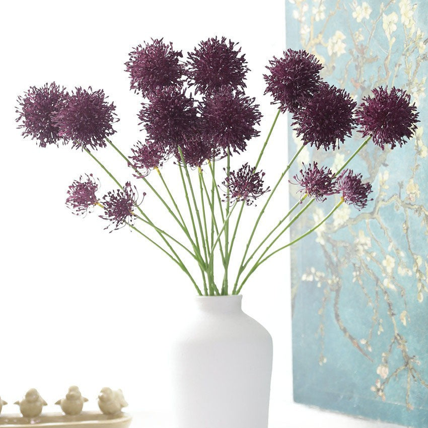 75 cm künstliche Zwiebelblume, 2 Blüten, Dekoration für Hochzeiten, Wohnraum, Hotels, Büros