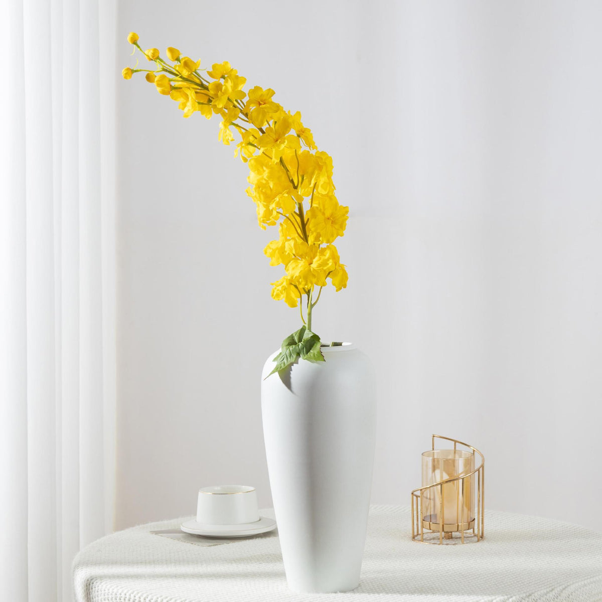 115 cm künstliche Rittersporn-Blüten aus Seidenstoff, moderne Deko für Hochzeiten und Gewerbe