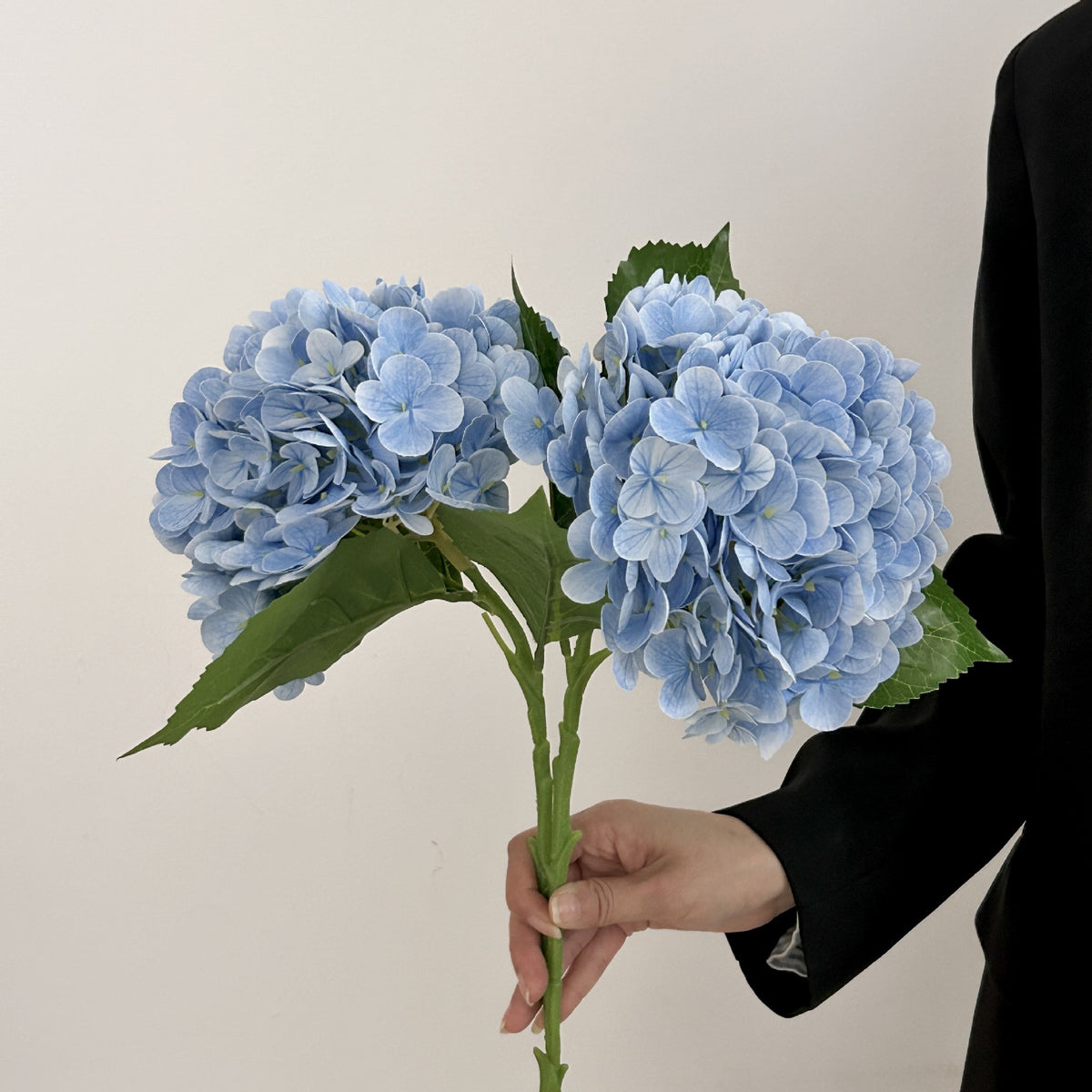 Künstliche Hortensie, 176 Blüten, 51 cm, Seidenstoff, für Hochzeit, Hotel, Dekoration