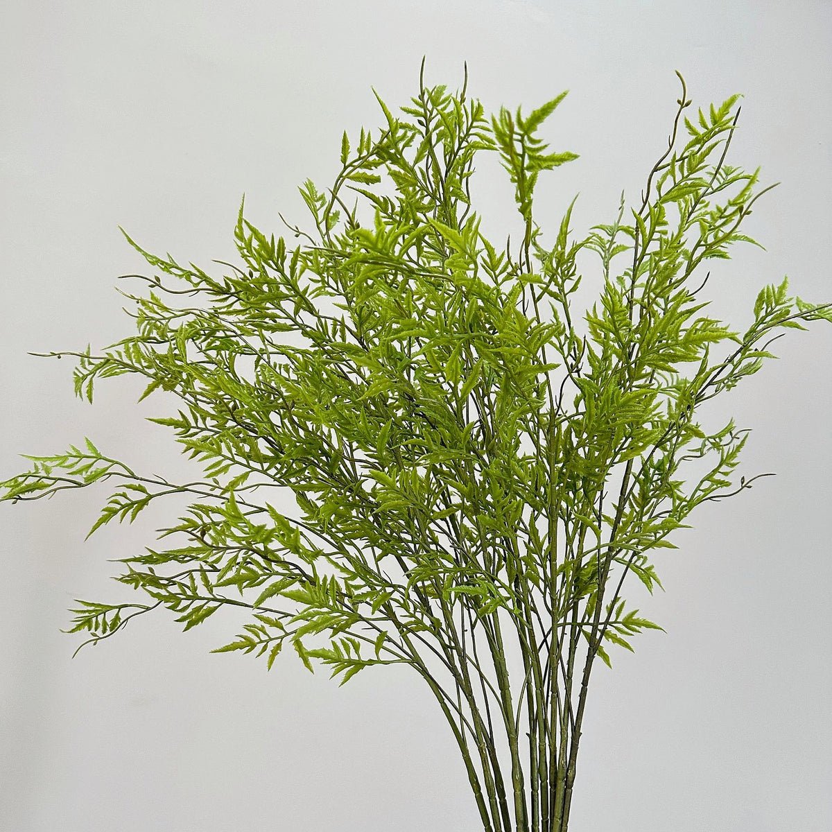Kunstpflanze Farn, Persischer Farn Büschel aus Weichgummi, 80 cm, für Hochzeit, Schaufenster und Gewerbe