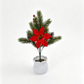 2 künstliche Weihnachtssterne, 36 cm hoch, aus Seidenstoff, für Hochzeiten, Geschäftsräume und Zuhause