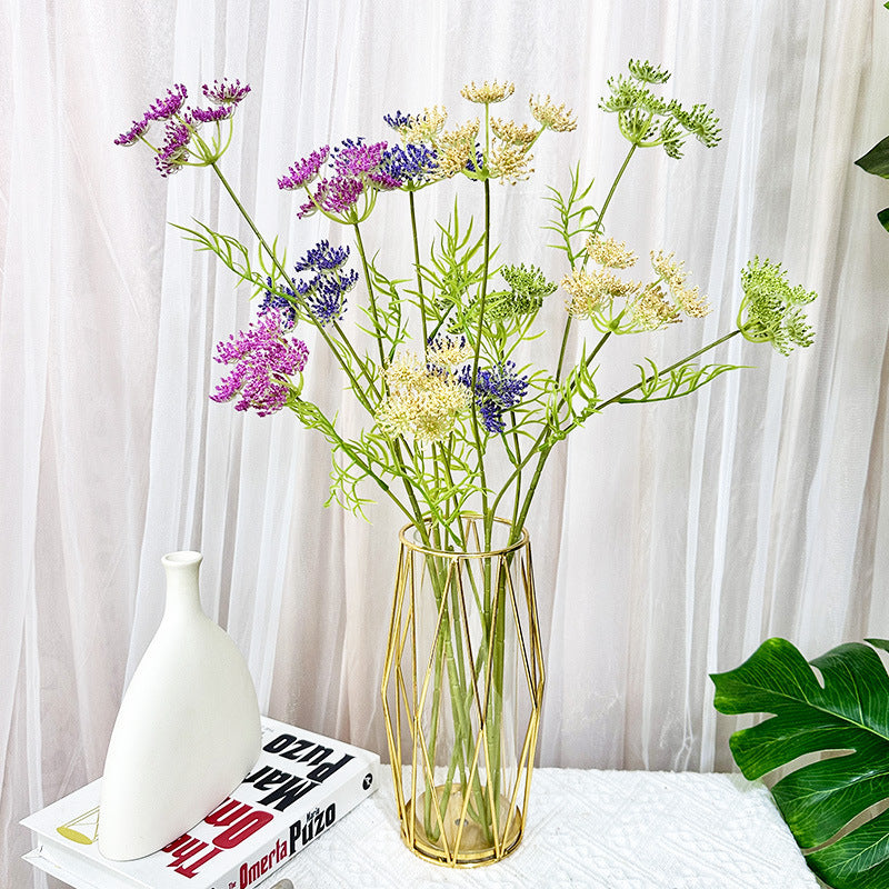 Künstliche Spitzenblume, 75 cm lang, 24 Blüten, Einzelstiel, für Hochzeiten, Zuhause und Geschäftsräume