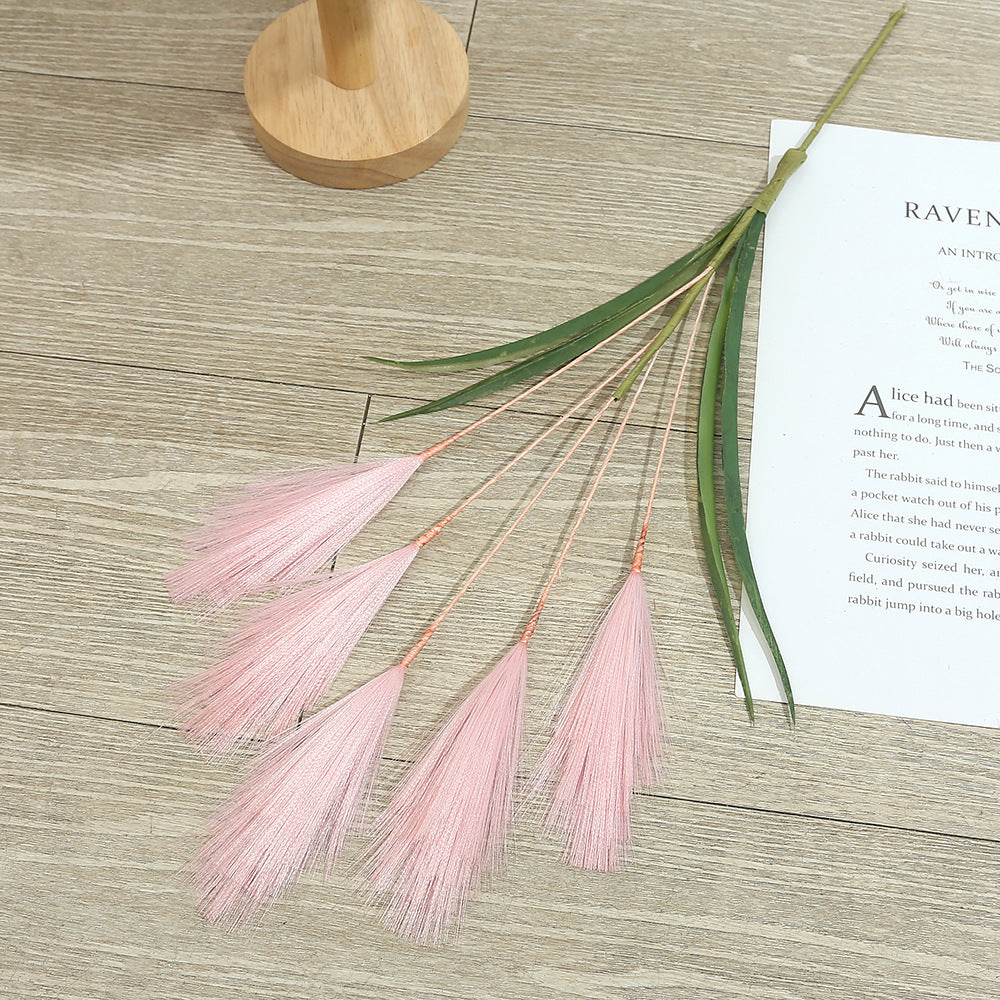 5 künstliche Pampasgras-Stiele, 50 cm, moderne Deko für Hochzeiten & Wohnaccessoires