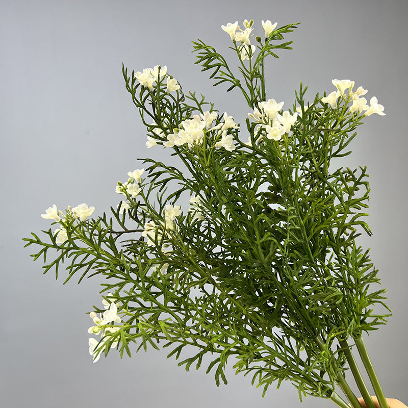 Künstlicher Chrysanthemen-Busch, Kunststoff, Gänseblümchen-Optik, Kamille-Stil, Dekoblumen für Hochzeit, Zuhause und Terrasse