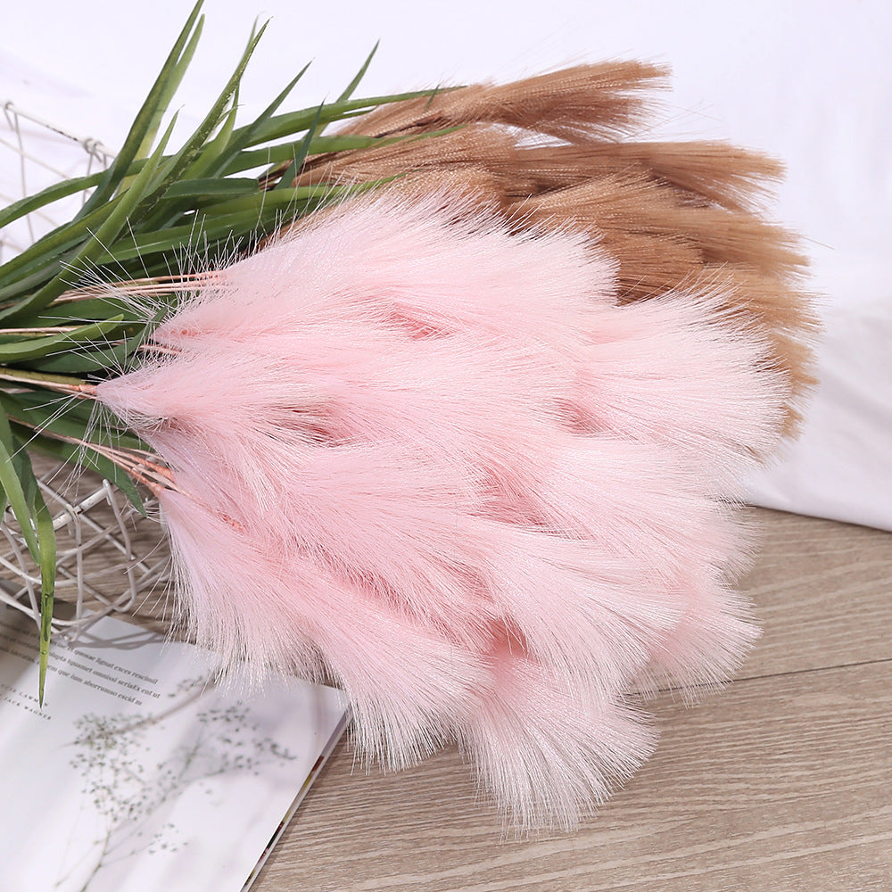 5 künstliche Pampasgras-Stiele, 50 cm, moderne Deko für Hochzeiten & Wohnaccessoires