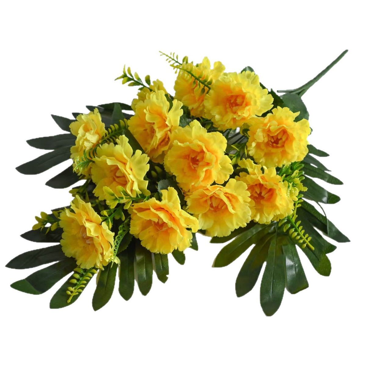 Künstliche Pfingstrosen Strauß, 12 Blüten, 52 cm Höhe, aus Seidenstoff, für Hochzeiten und Innendekoration