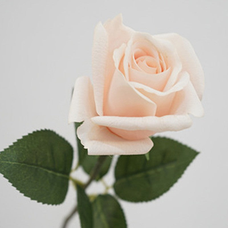 Künstliche Rose, einzelne Stiel mit 1 Blüte (47 cm), Seidenstoff, modern, für Hochzeit, Dekoration, Büro