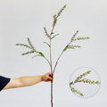 Künstlicher Salzbeeren-Zweig, 110 cm Länge, Einzelstiel aus Kunststoff, für Hochzeitsdekoration und Gewerberäume