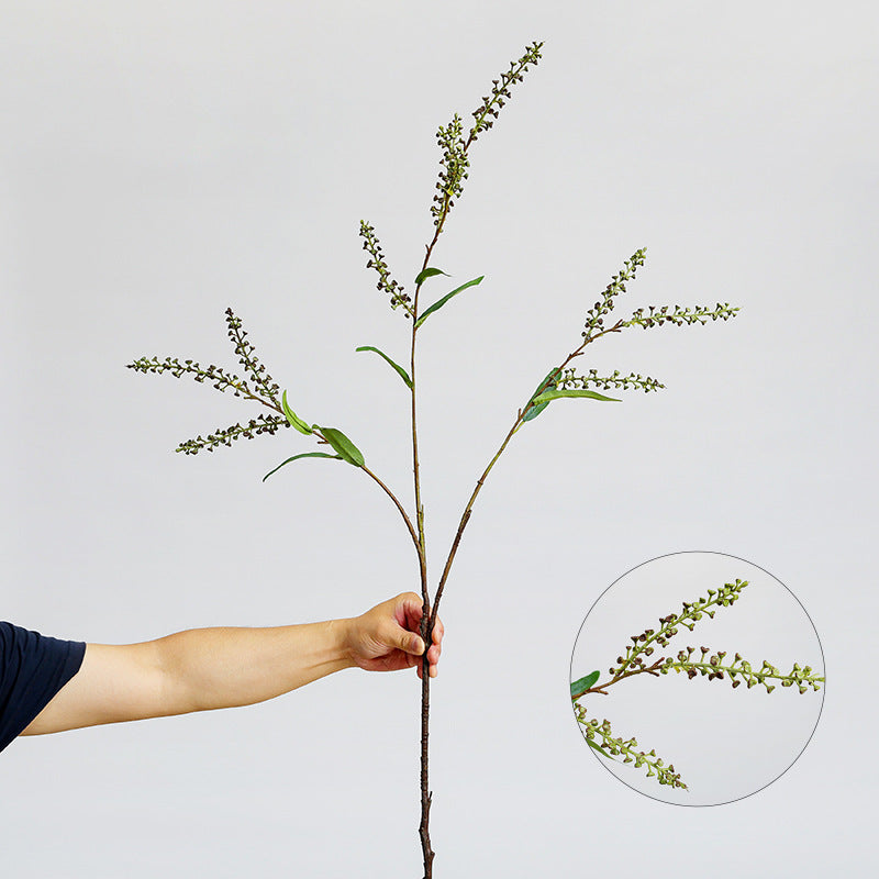 Künstlicher Salzbeeren-Zweig, 110 cm Länge, Einzelstiel aus Kunststoff, für Hochzeitsdekoration und Gewerberäume