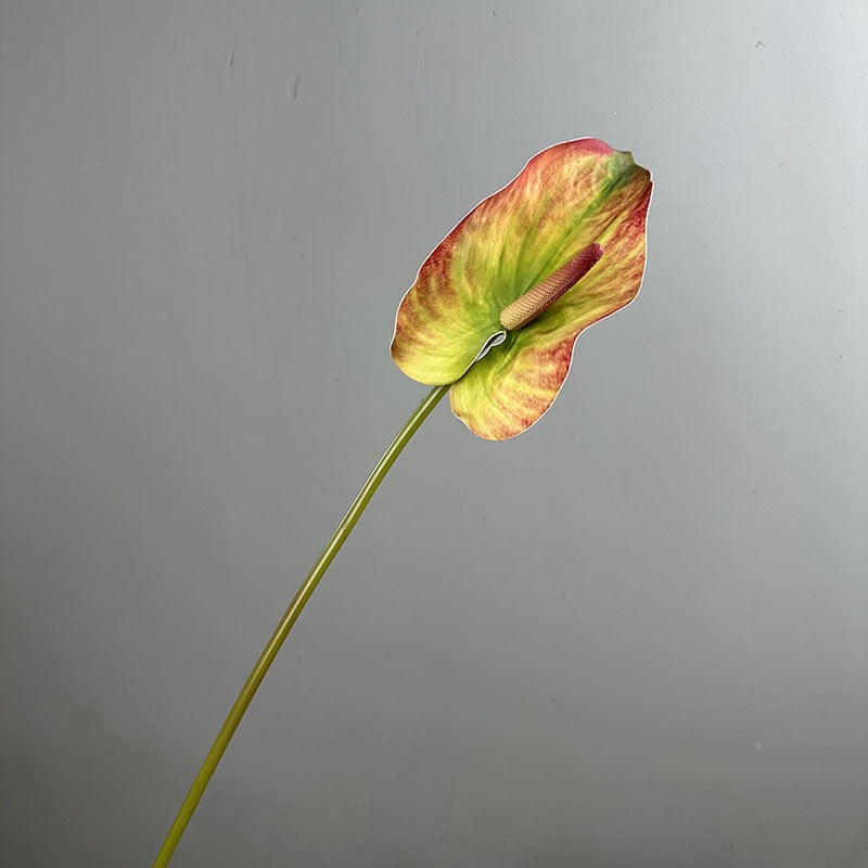 Künstliche Anthurie, einzelner Stiel mit 1 Blüte, 72 cm hoch, für Hochzeiten und Innenraumdekoration