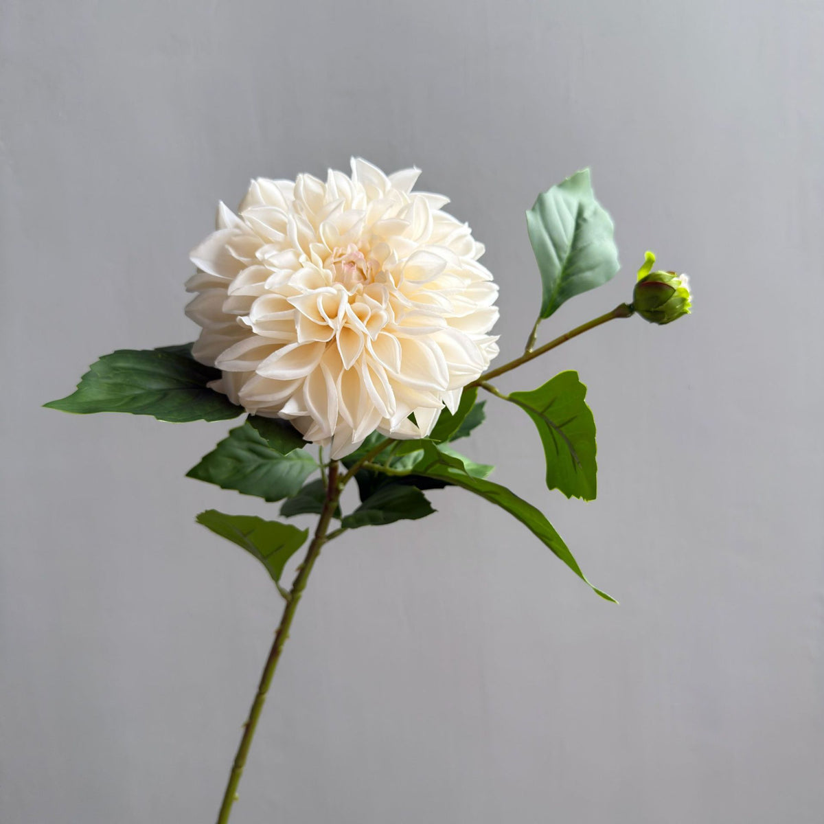 Künstliche Dahlien & Gänseblümchen, 66 cm hoch, 2 Blütenköpfe à 14 cm, aus seidenartigem Polyesterstoff, für Innendekoration