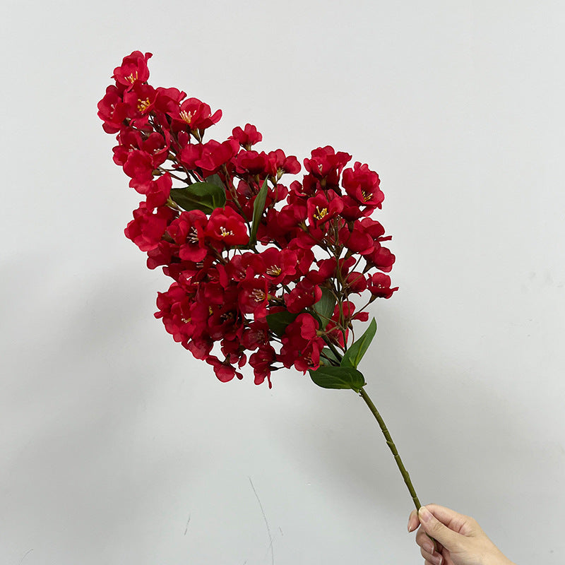 Künstliche Begonien-Blüten, 74 cm, Polyester, moderne Deko für Zuhause, Hochzeiten und Gewerbe