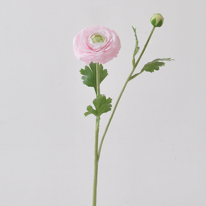 Ranunkel-Kunstblume mit Real-Touch – 48 cm, flexibler Stiel – täuschend echte Premium-Blüte für Vase & Hochzeitsdeko