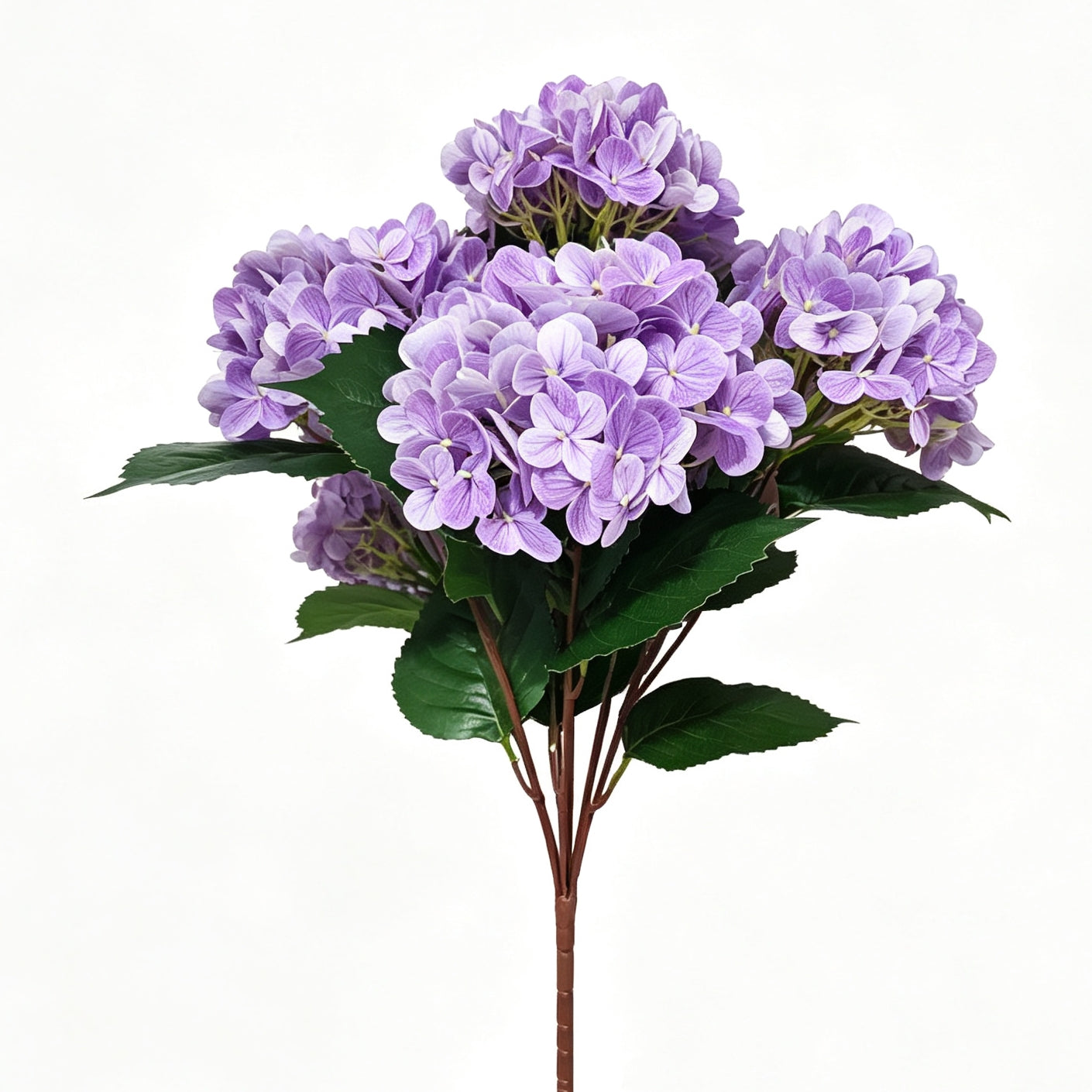 55cm Real Touch Hortensien UV-resistent – Künstliche Blume für Außenbereich Biergarten Dekoration