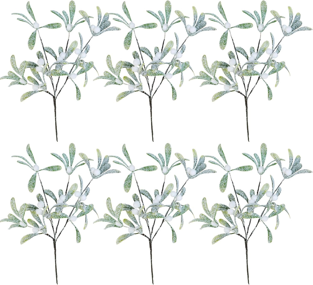 6pcs 32 cm Weihnachtliche Blumenstiele und -spitzen