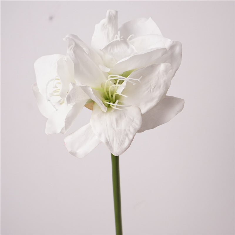 74cm Real Touch Amaryllis - Künstliche Christblume für Hochzeit & Weihnachtsdeko