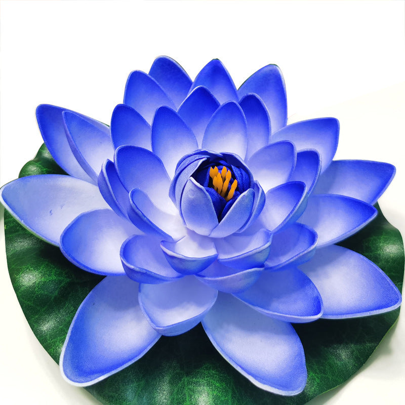Künstliche schwimmende Seerosen & Lotusblüten – Wasserlilien, Teichdekoration, schwimmende Blumen für Gartenteich