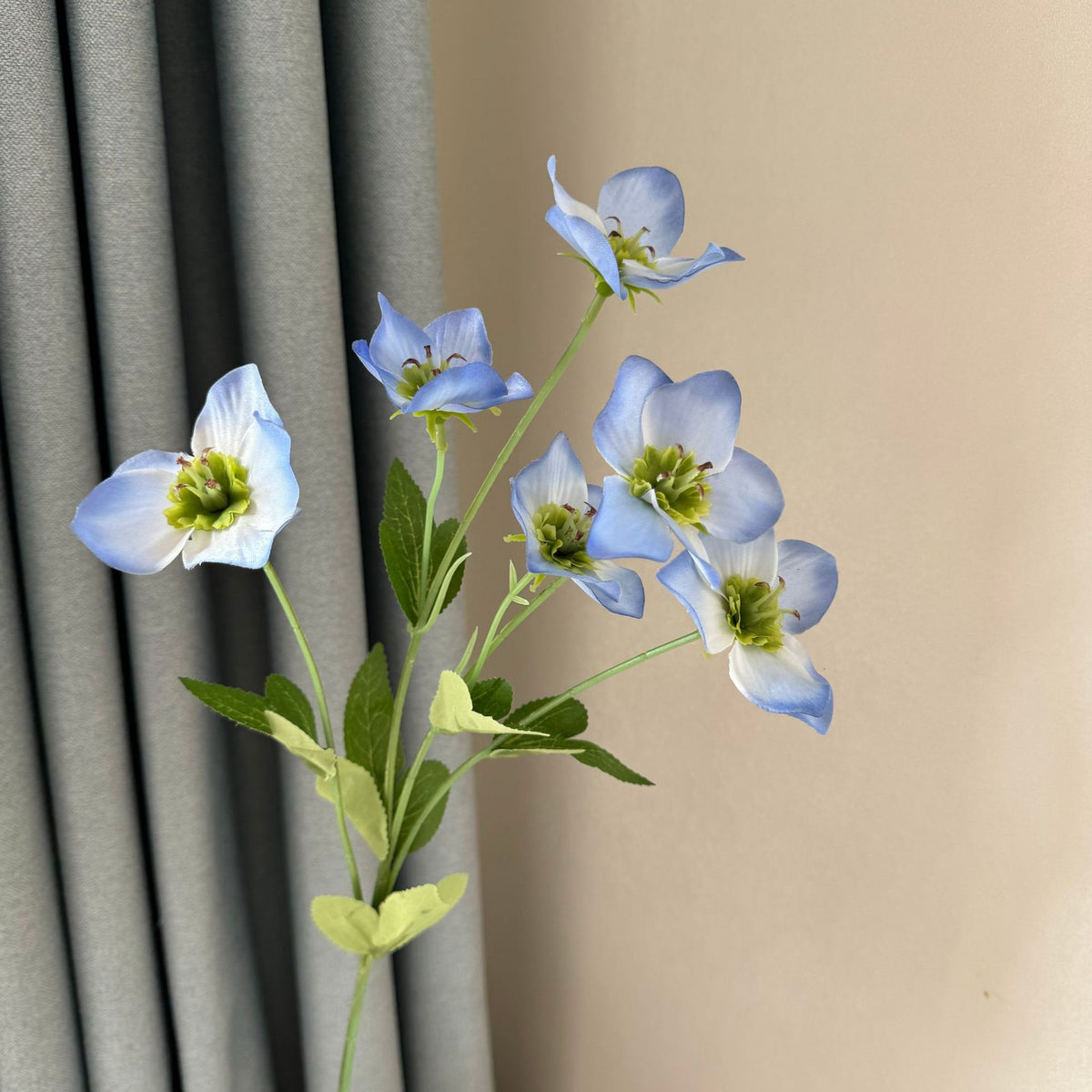 58cm Helleborus Kunstblumen Winterblumen Deko
