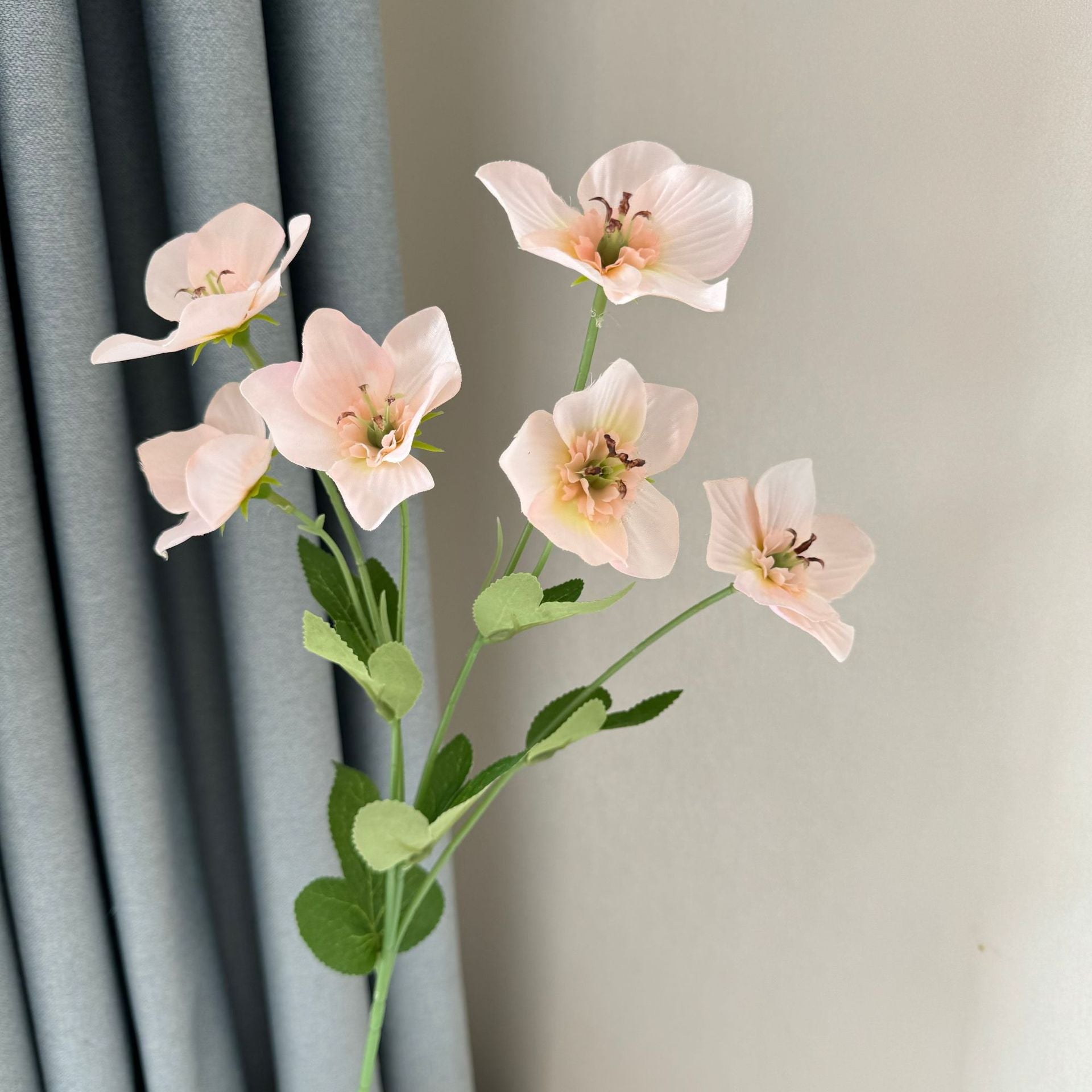 58cm Helleborus Kunstblumen Winterblumen Deko