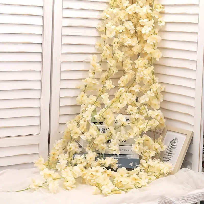 5er Pack Kirschblüten Girlanden Je 1,8 Meter lange Kunstzweige für Hochzeit, Tischdekoration & Wandschmuck