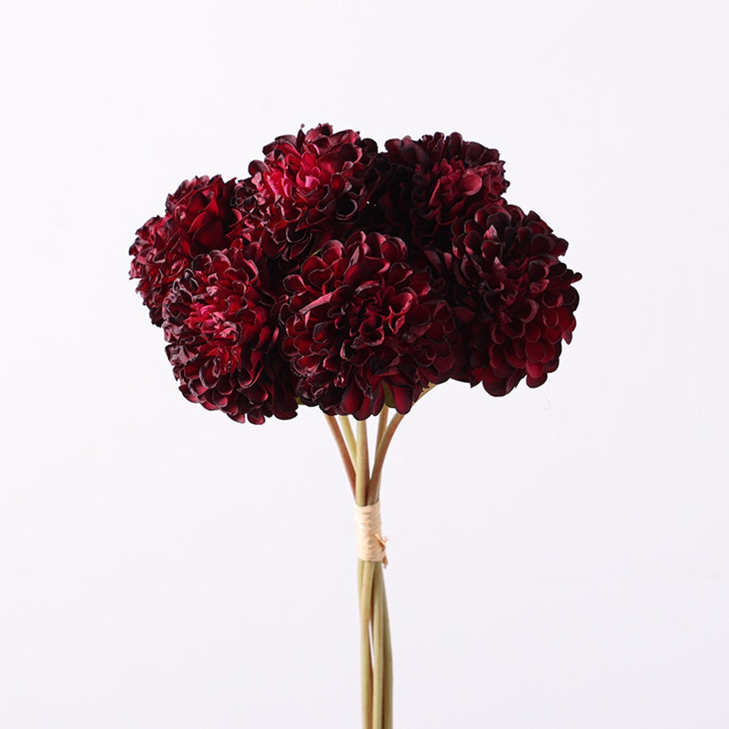 Chrysanthemen Kunstblumen Strauss, 40 cm Seidenblumen Bouquet, Hochwertige Deko Blumen für Vase, Landhausstil, Hochzeit