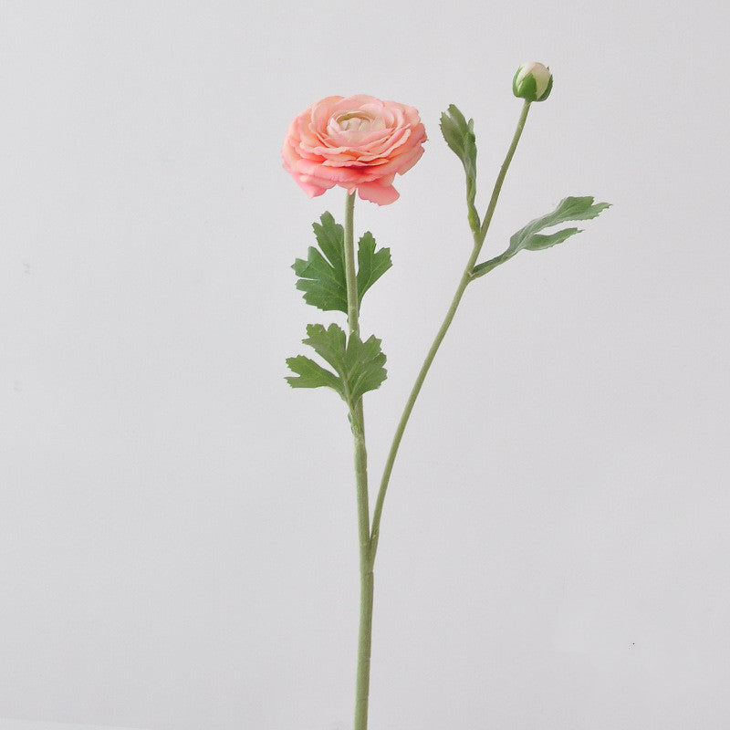 Ranunkel-Kunstblume mit Real-Touch – 48 cm, flexibler Stiel – täuschend echte Premium-Blüte für Vase & Hochzeitsdeko