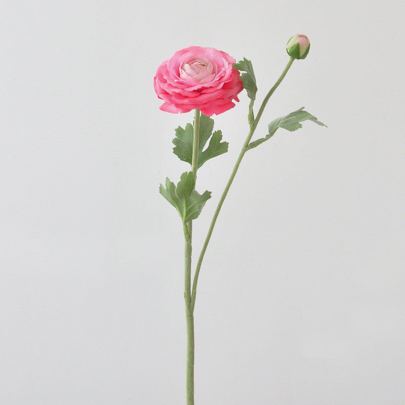 Ranunkel-Kunstblume mit Real-Touch – 48 cm, flexibler Stiel – täuschend echte Premium-Blüte für Vase & Hochzeitsdeko