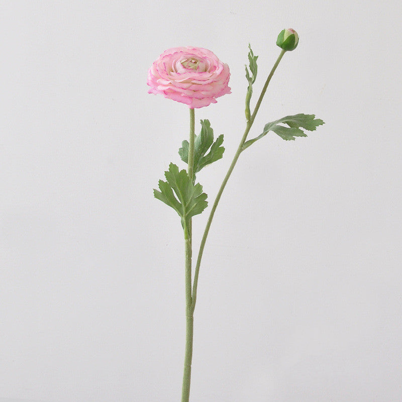 Ranunkel-Kunstblume mit Real-Touch – 48 cm, flexibler Stiel – täuschend echte Premium-Blüte für Vase & Hochzeitsdeko